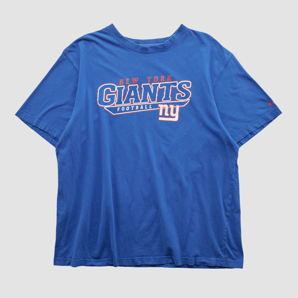 New York Giants Reebok 2000s T-shirt Blue Vintage | Fanatics
