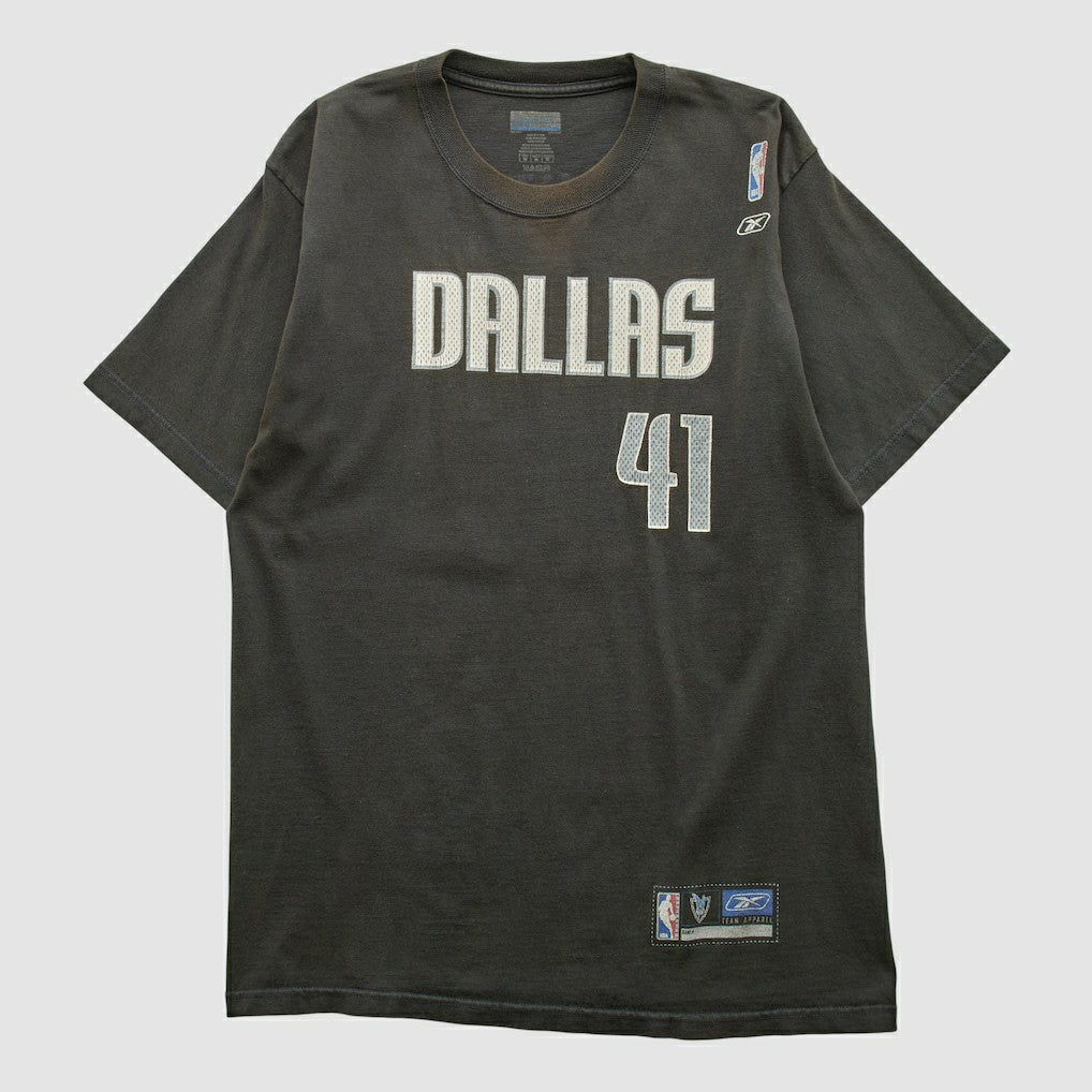 Dallas Mavericks Reebok 2000s T-shirt Black Vintage - NBA