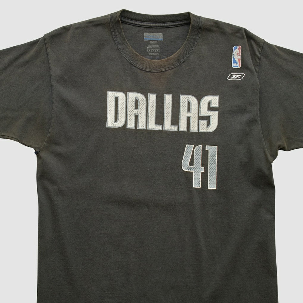 Dallas Mavericks Reebok 2000s T-shirt Black Vintage - NBA