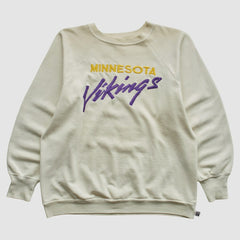 Minnesota Vikings Logo 7 80s Pullover Sweatshirt White Vintage | Fanatics