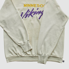 Minnesota Vikings Logo 7 80s Pullover Sweatshirt White Vintage | Fanatics