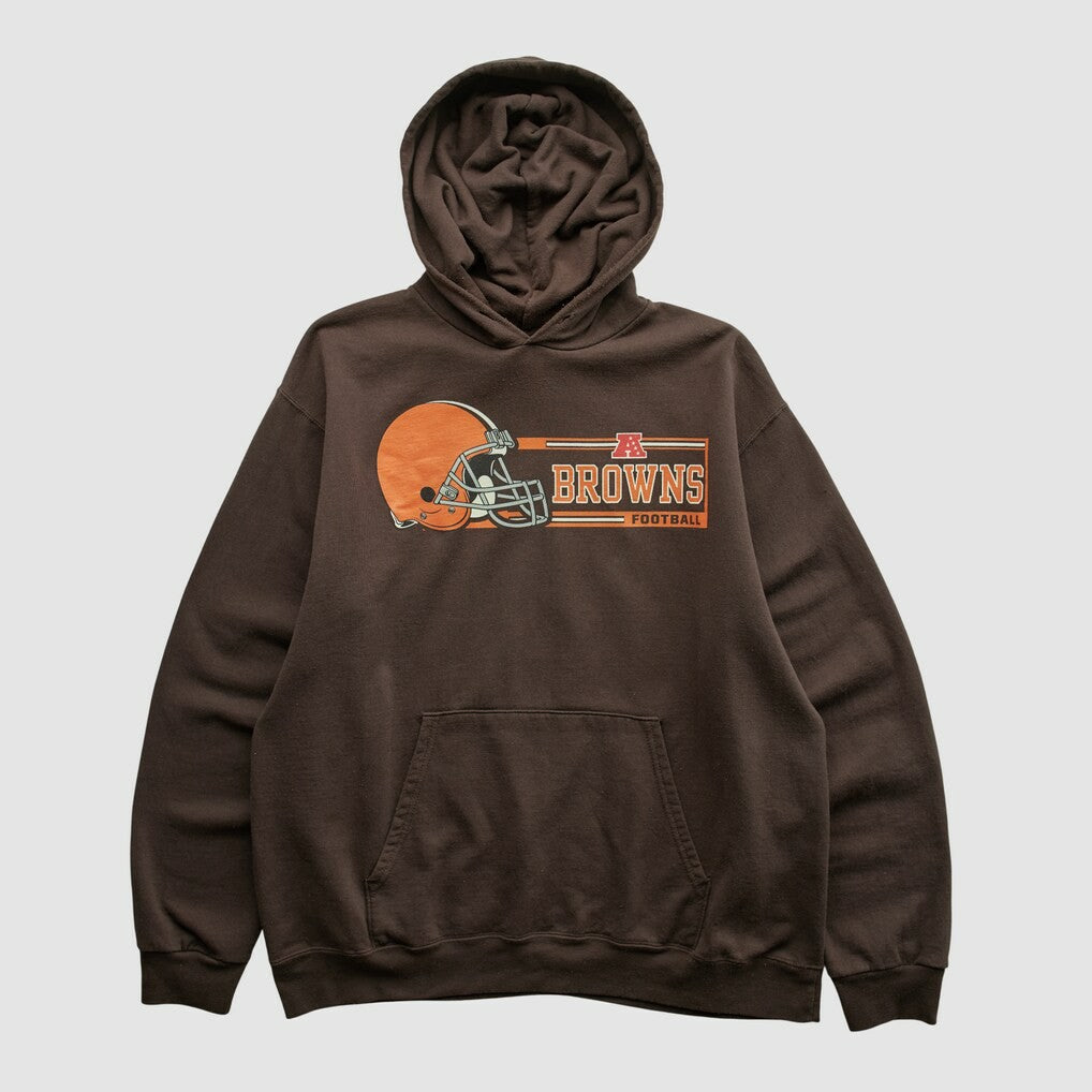 Cleveland Browns NFL 2000s Hooded Pullover Sweatshirt Brown Vintage | Fanatics
