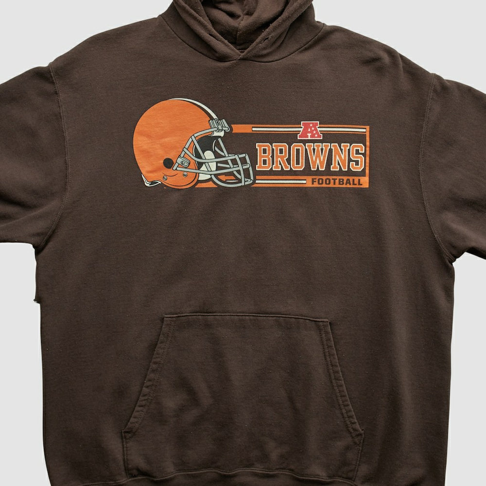 Cleveland Browns NFL 2000s Hooded Pullover Sweatshirt Brown Vintage | Fanatics