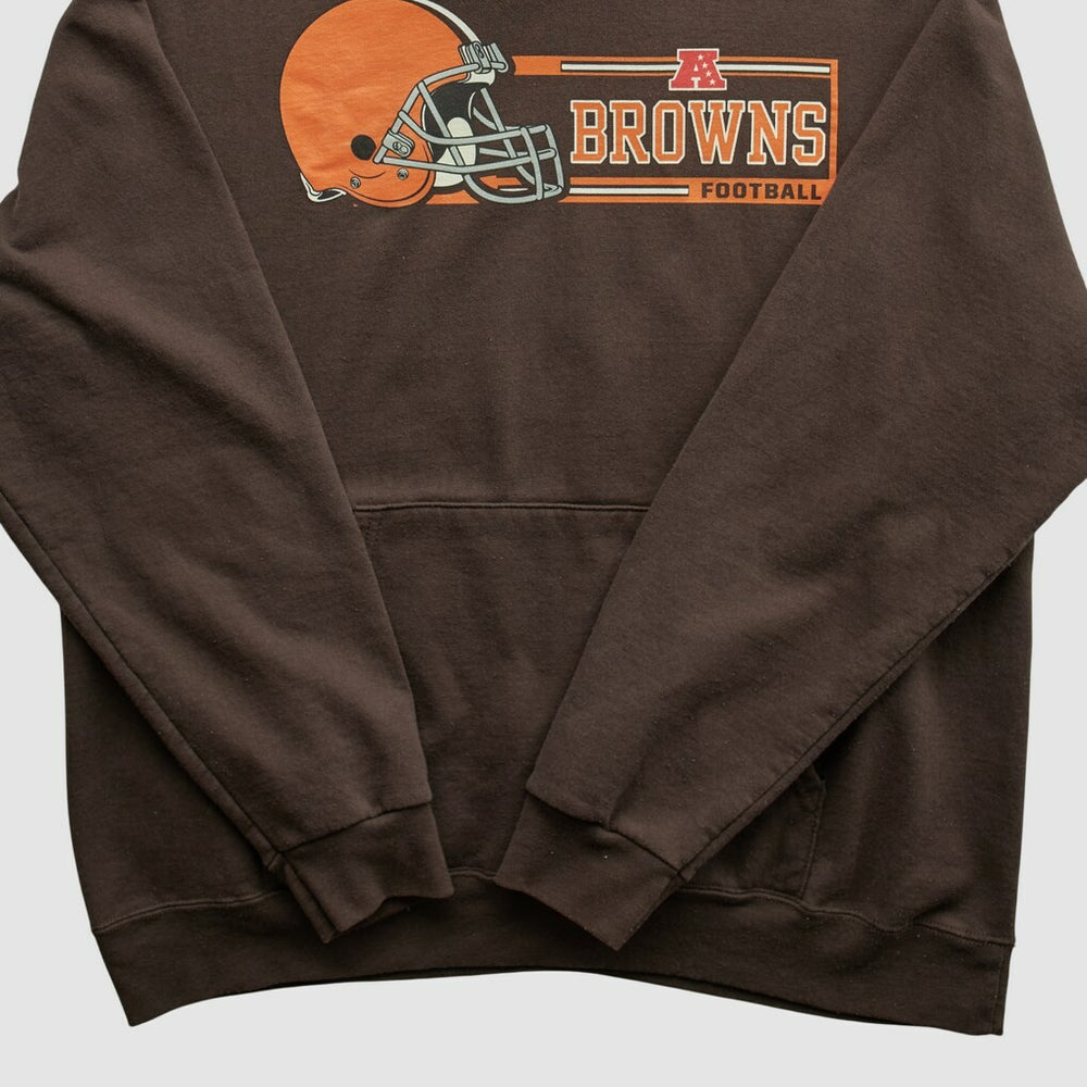 Cleveland Browns NFL 2000s Hooded Pullover Sweatshirt Brown Vintage | Fanatics
