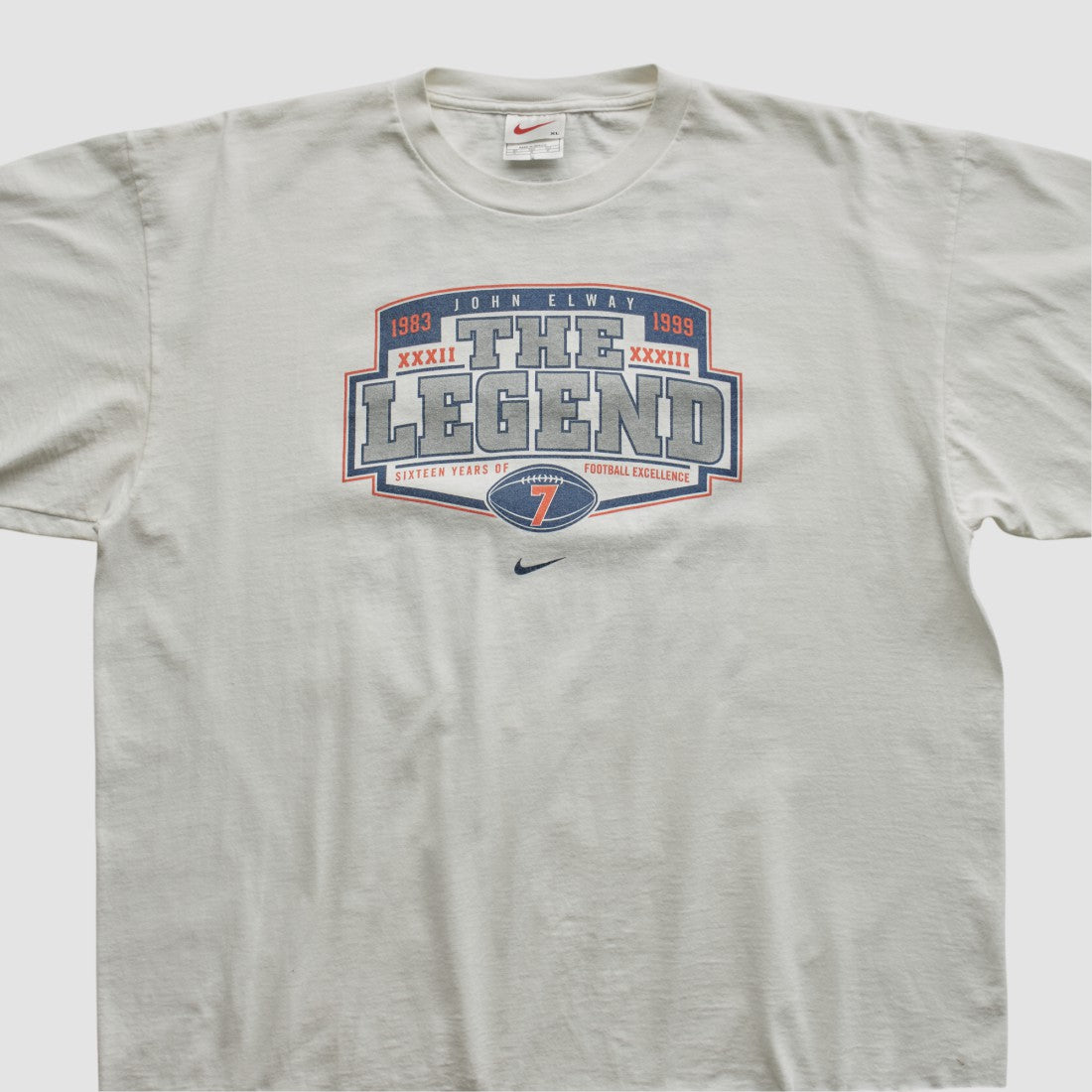Super Bowl XXXIII MVP 1999 T-shirt White Vintage | Fanatics