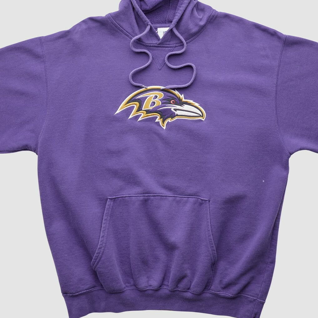 Baltimore Ravens NFL 2000s Hooded Pullover Sweatshirt Purple Vintage | Fanatics