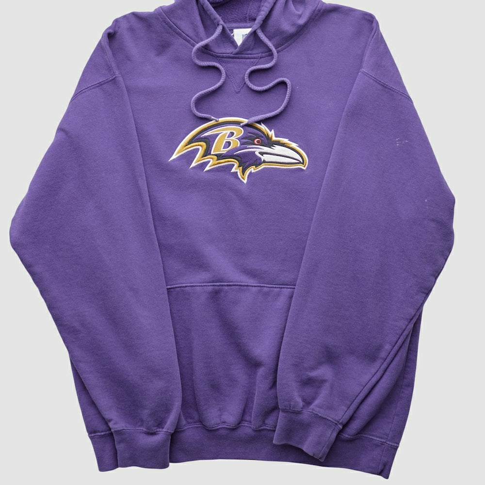 Baltimore Ravens NFL 2000s Hooded Pullover Sweatshirt Purple Vintage | Fanatics