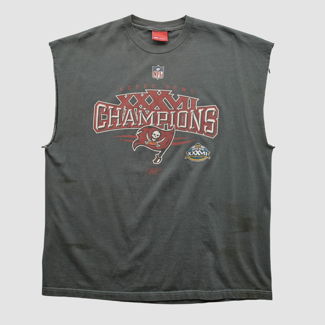 Super Bowl XXXVII Reebok 2003 T-shirt Charcoal Vintage | Fanatics