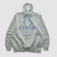 Indianapolis Colts NFL 2000s Hooded Pullover Sweatshirt Heather Gray Vintage | Fanatics