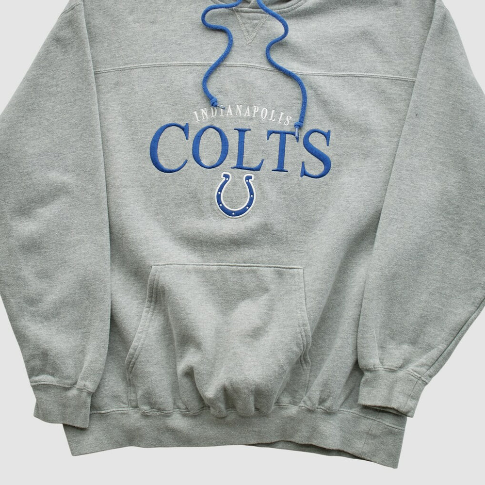 Indianapolis Colts NFL 2000s Hooded Pullover Sweatshirt Heather Gray Vintage | Fanatics