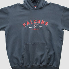 Atlanta Falcons NFL 2000s Hooded Pullover Sweatshirt Black Vintage | Fanatics