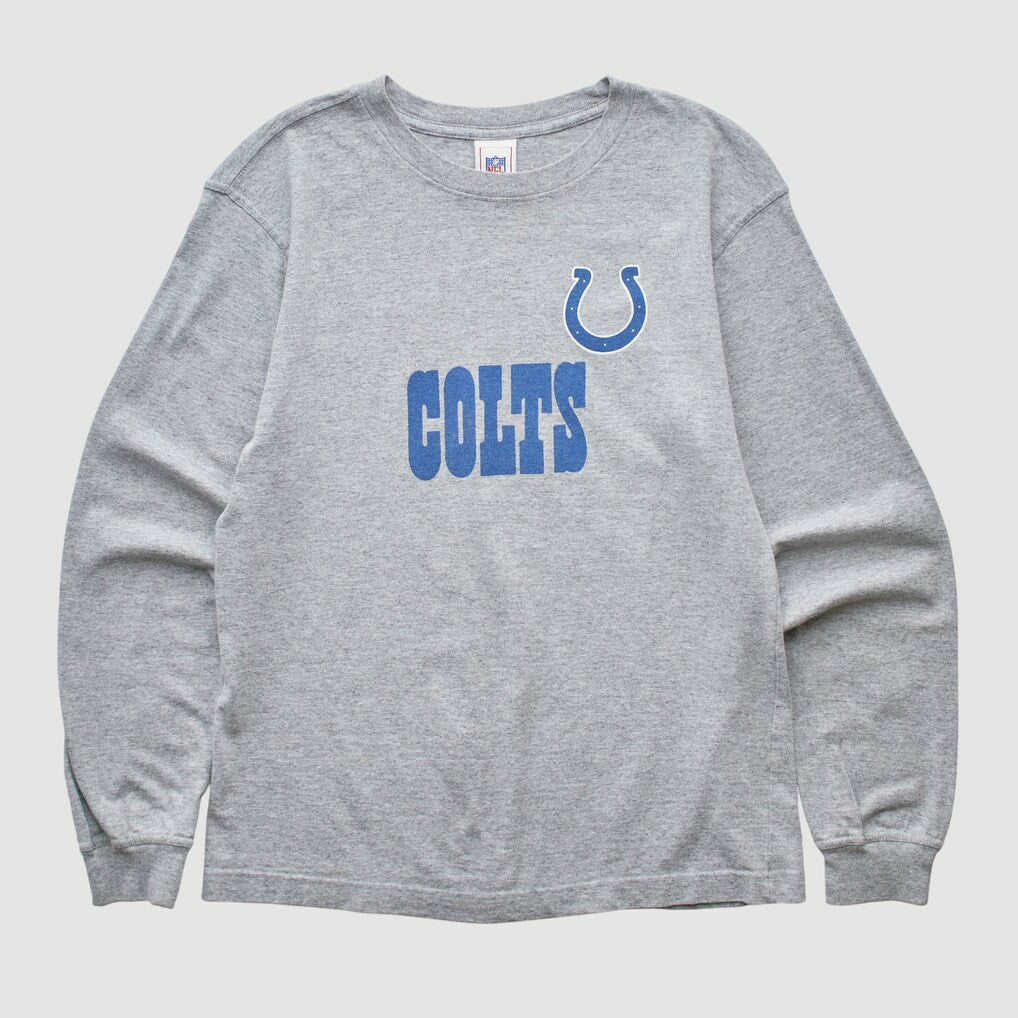 Indianapolis Colts NFL 2000s Long Sleeve T-shirt Heather Gray Vintage | Fanatics
