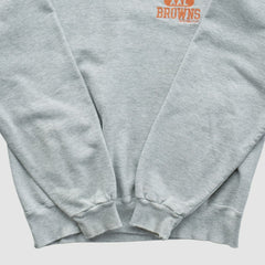 Cleveland Browns Champion 90s Pullover Sweatshirt Heather Gray Vintage | Fanatics