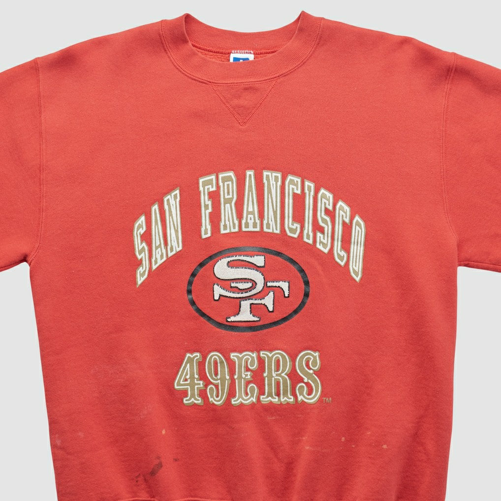 San Francisco 49ers Russell 90s Pullover Sweatshirt Red Vintage | Fanatics
