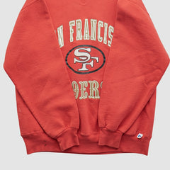 San Francisco 49ers Russell 90s Pullover Sweatshirt Red Vintage | Fanatics