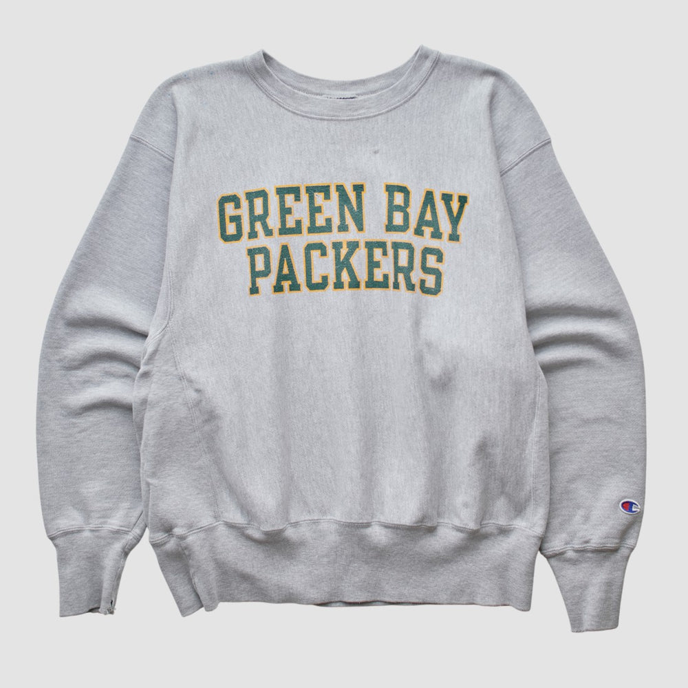 Green Bay Packers Champion 2000s Pullover Sweatshirt Heather Gray Vintage | Fanatics