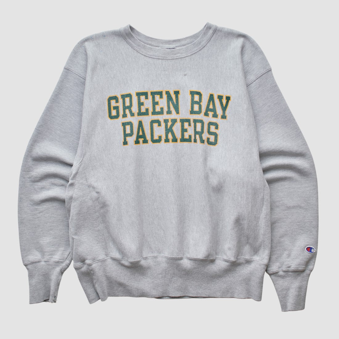 Green Bay Packers Champion 2000s Pullover Sweatshirt Heather Gray Vintage | Fanatics