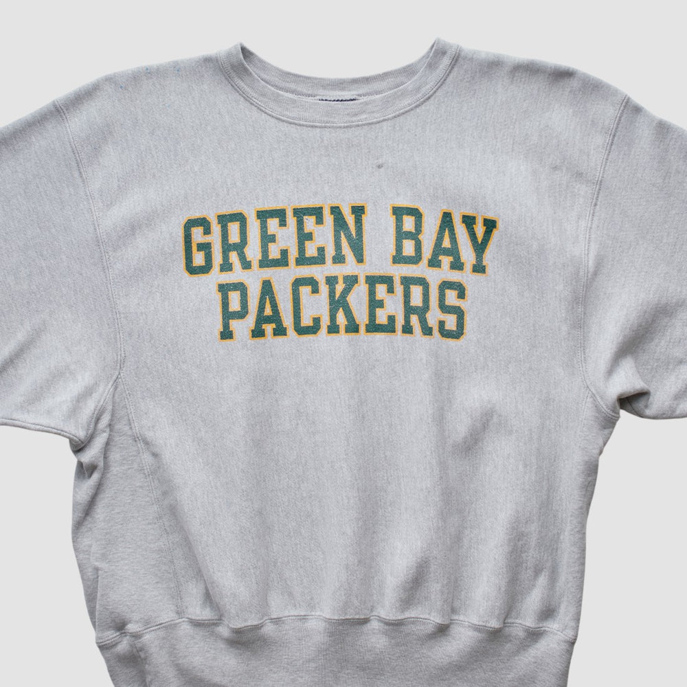 Green Bay Packers Champion 2000s Pullover Sweatshirt Heather Gray Vintage | Fanatics