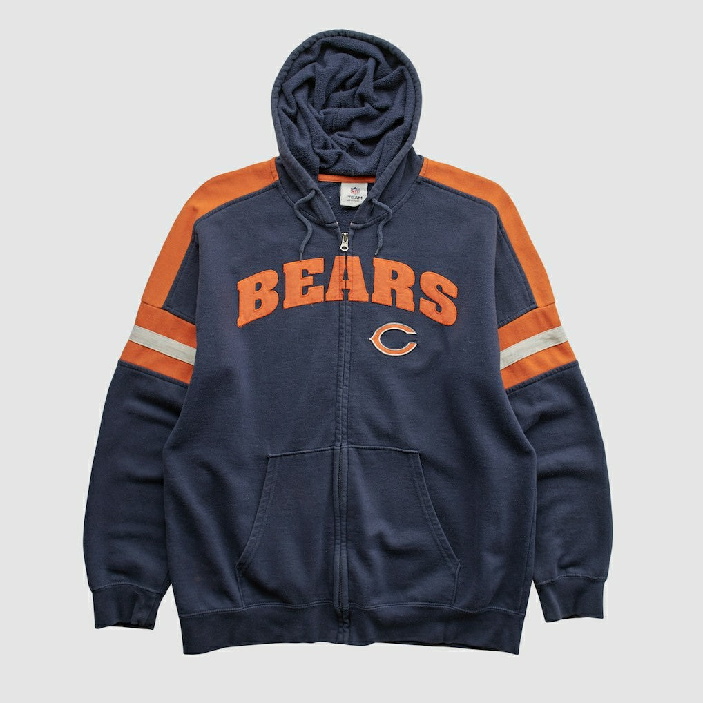 Chicago Bears NFL 2010s Hooded Full Zip Sweatshirt Navy Vintage | Fanatics