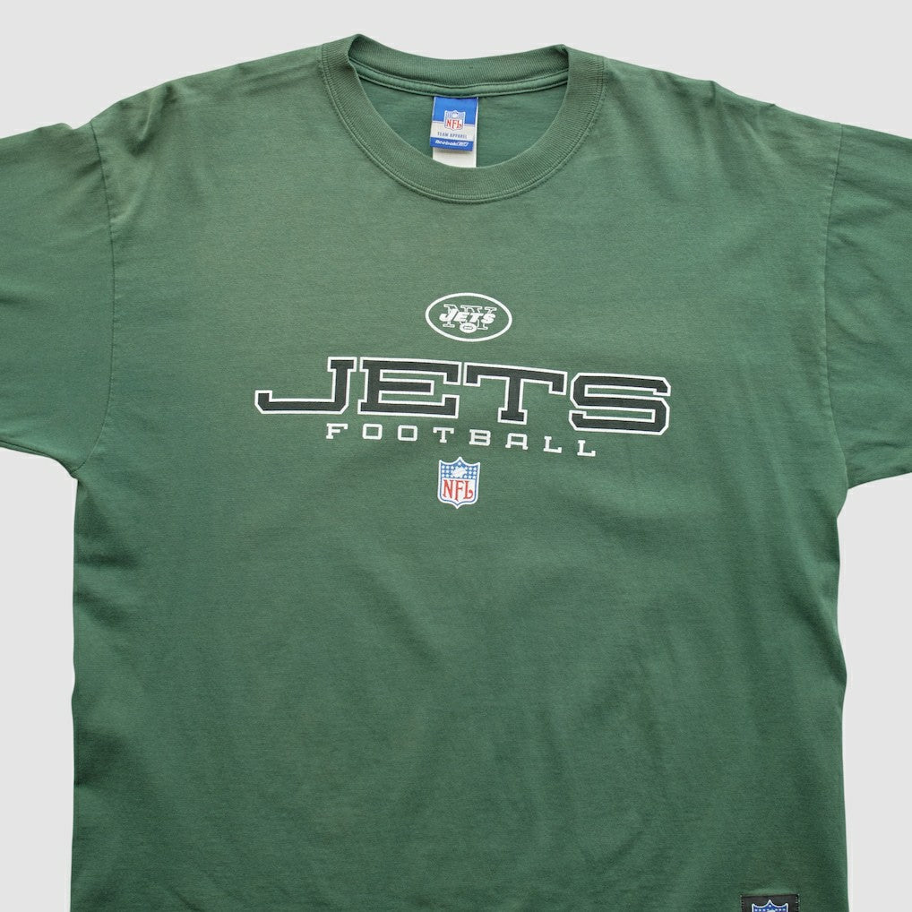 New York Jets Reebok 2000s Long Sleeve T-shirt Green Vintage | Fanatics