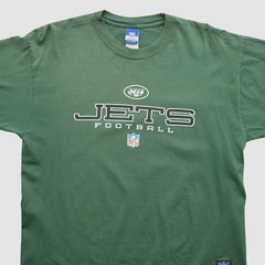 New York Jets Reebok 2000s Long Sleeve T-shirt Green Vintage | Fanatics