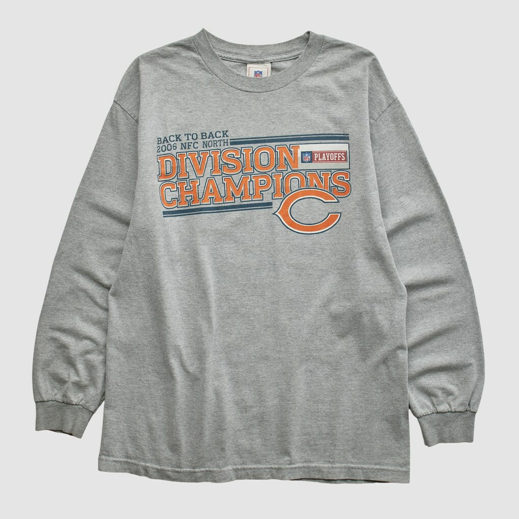 Division Champions NFL 2006 Long Sleeve T-shirt Heather Gray Vintage | Fanatics