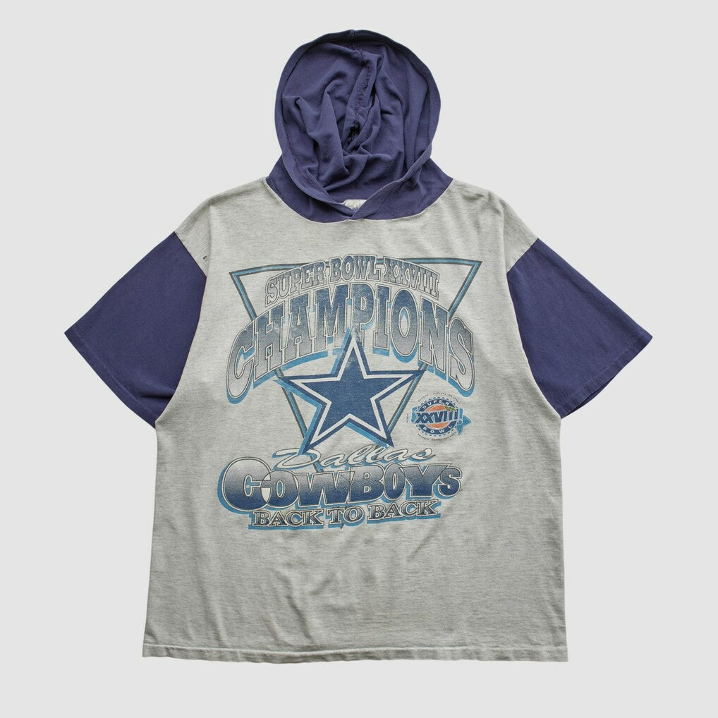 Super Bowl XXVIII Mendez Sportswear 1994 Hooded T-shirt Heather Gray Vintage | Fanatics