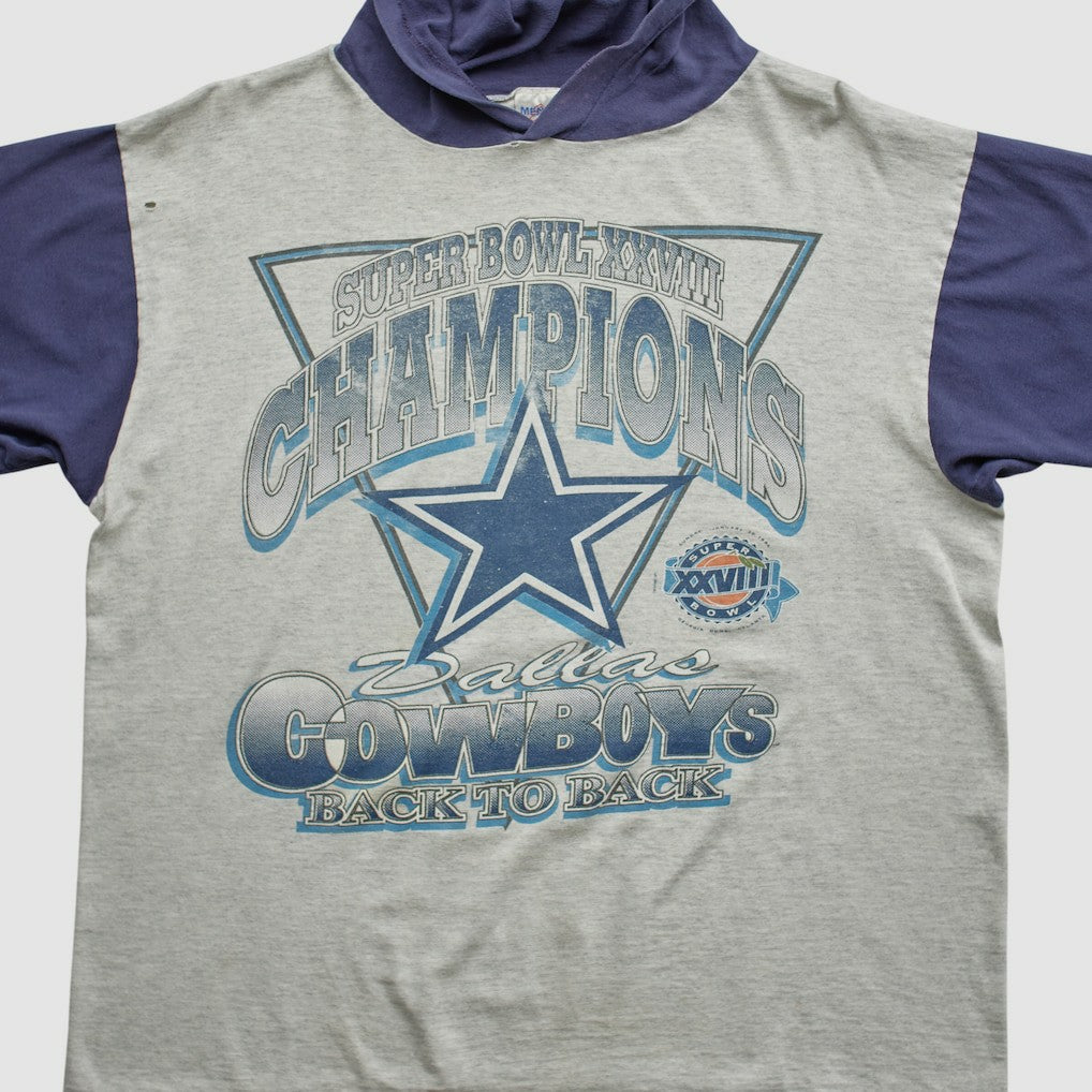 Super Bowl XXVIII Mendez Sportswear 1994 Hooded T-shirt Heather Gray Vintage | Fanatics