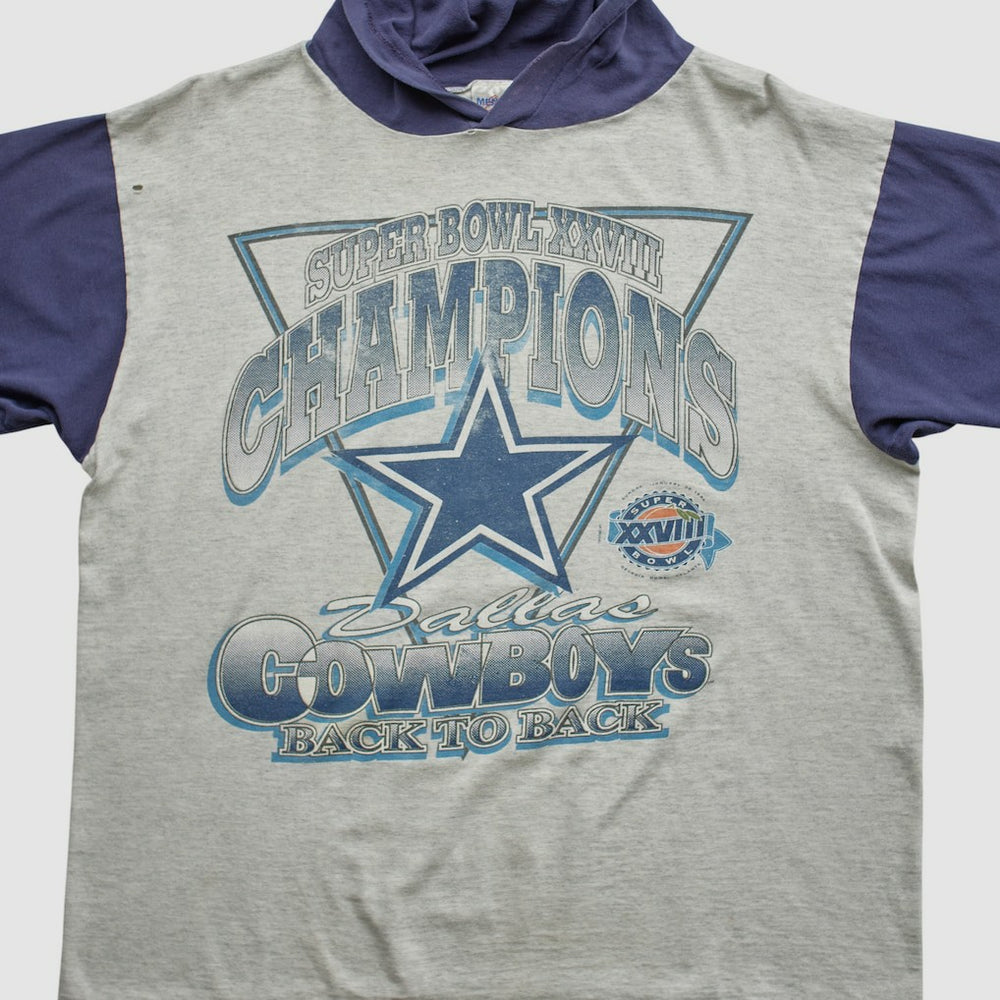 Super Bowl XXVIII Mendez Sportswear 1994 Hooded T-shirt Heather Gray Vintage | Fanatics