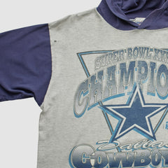 Super Bowl XXVIII Mendez Sportswear 1994 Hooded T-shirt Heather Gray Vintage | Fanatics