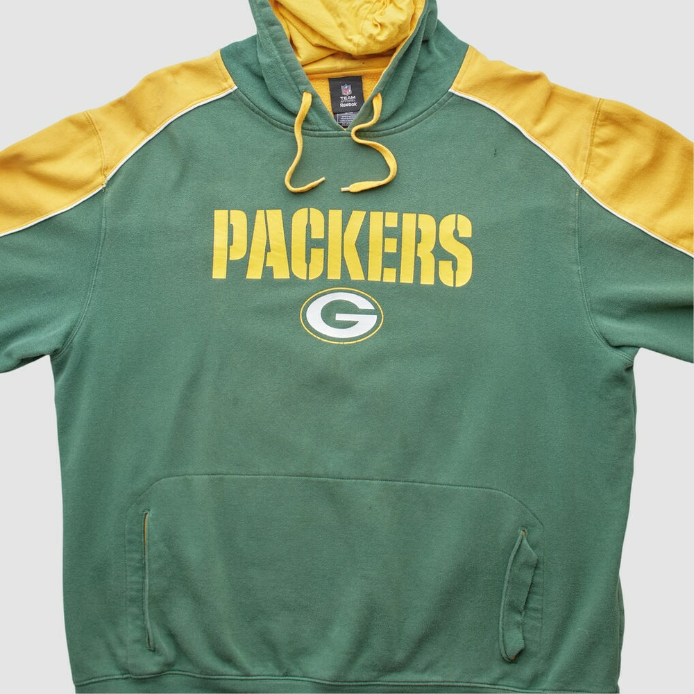 Green Bay Packers Reebok 2010s Hooded Pullover Sweatshirt Green Vintage | Fanatics