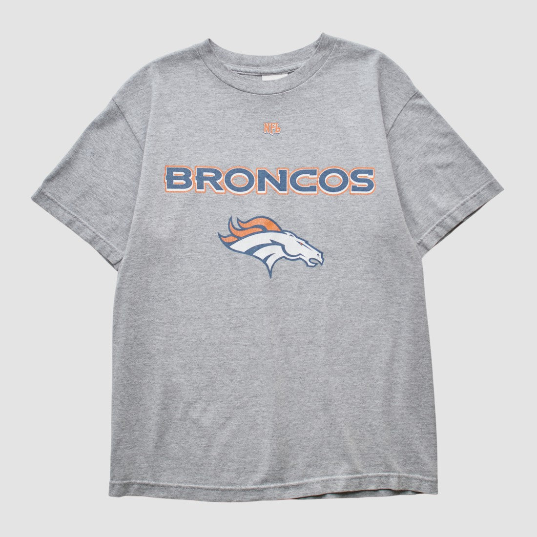 Denver Broncos NFL 2000s T-shirt Heather Gray Vintage | Fanatics