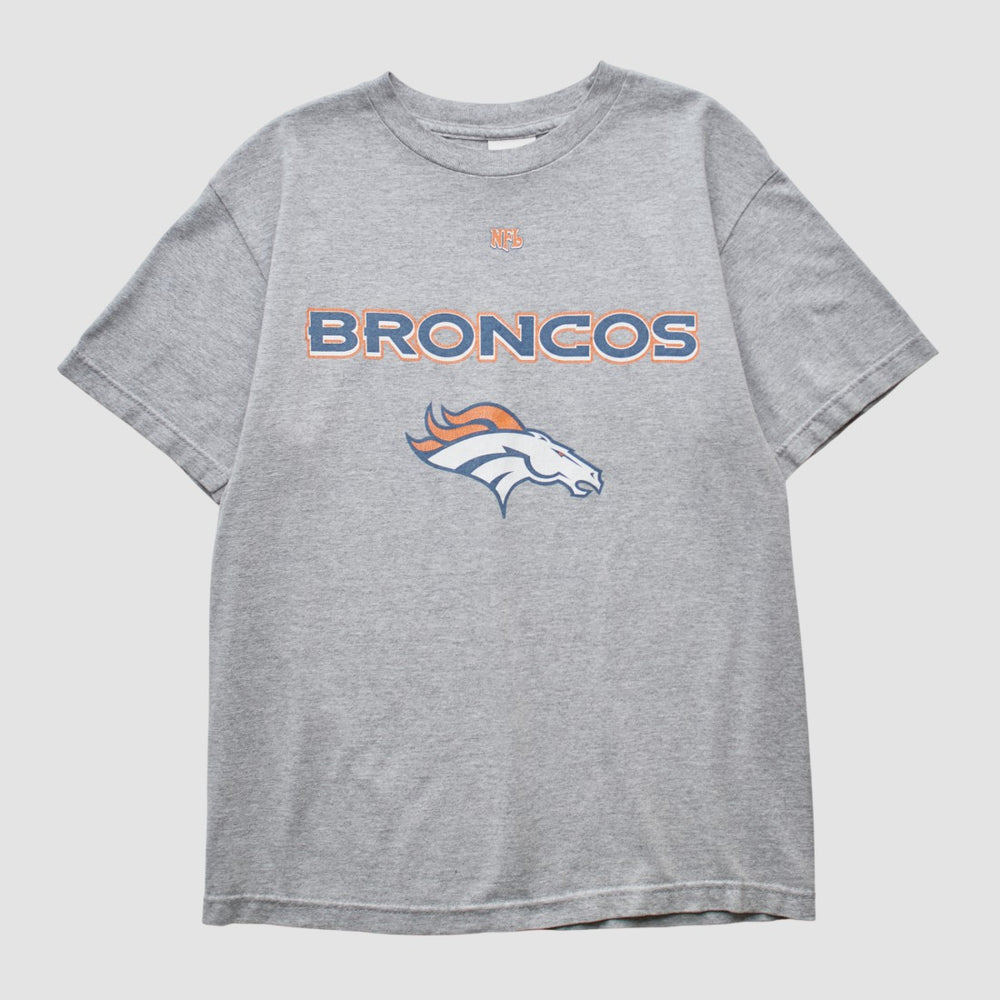 Denver Broncos NFL 2000s T-shirt Heather Gray Vintage | Fanatics