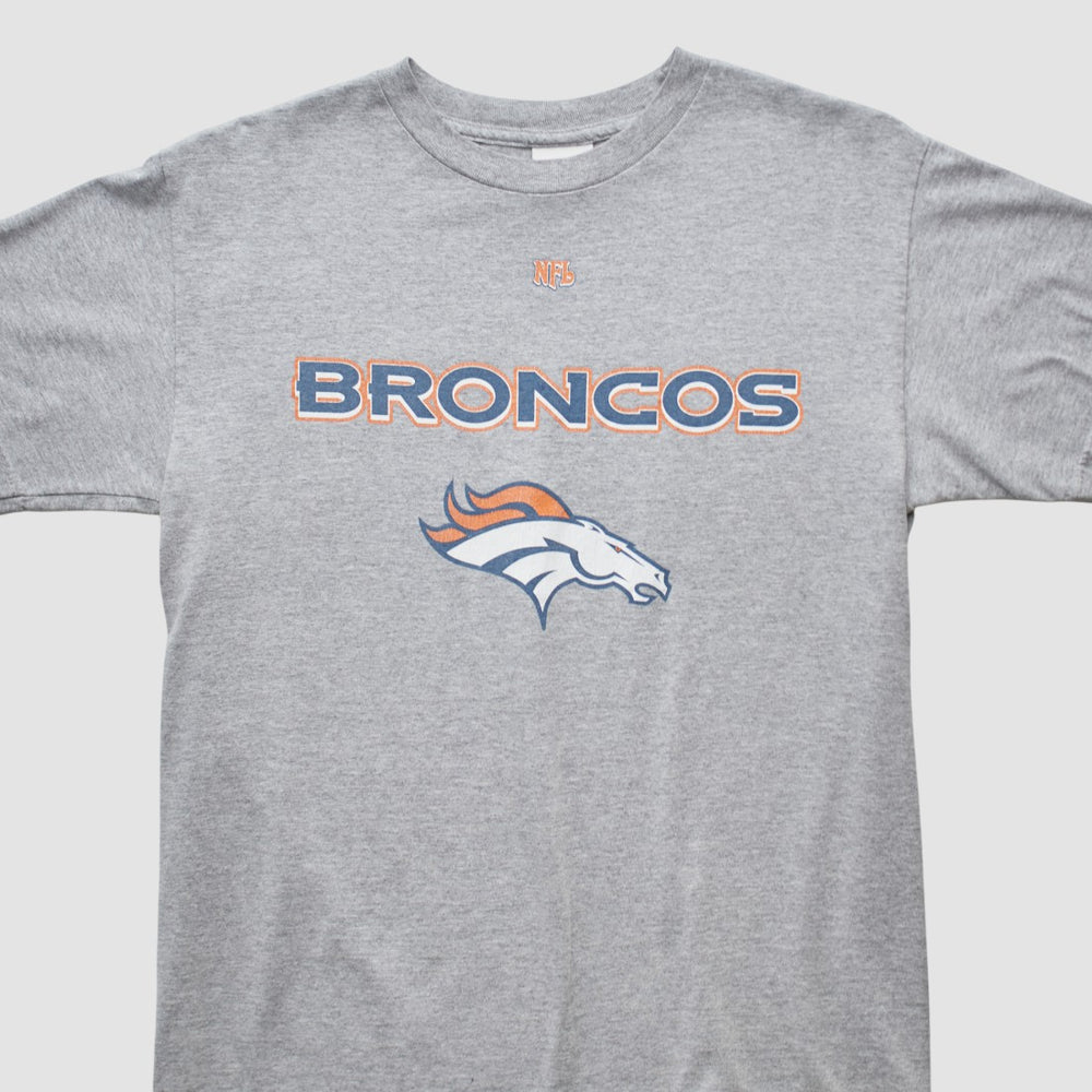 Denver Broncos NFL 2000s T-shirt Heather Gray Vintage | Fanatics