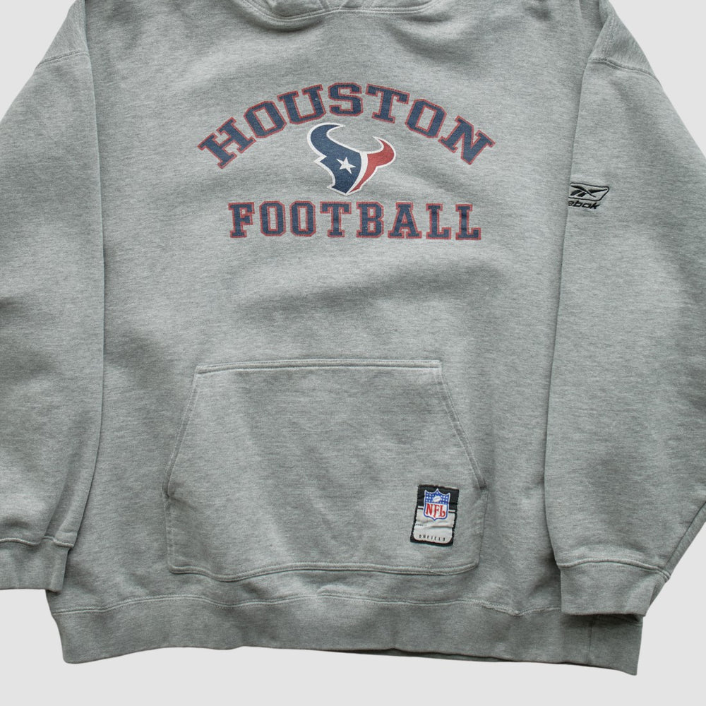Houston Texans NFL 2000s Hooded Pullover Sweatshirt Heather Gray Vintage | Fanatics