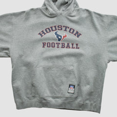 Houston Texans NFL 2000s Hooded Pullover Sweatshirt Heather Gray Vintage | Fanatics