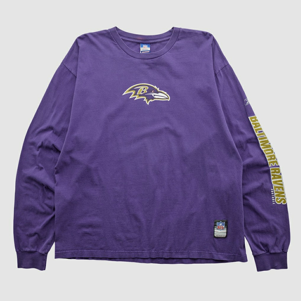Baltimore Ravens Reebok 2000s Long Sleeve T-shirt Purple Vintage | Fanatics