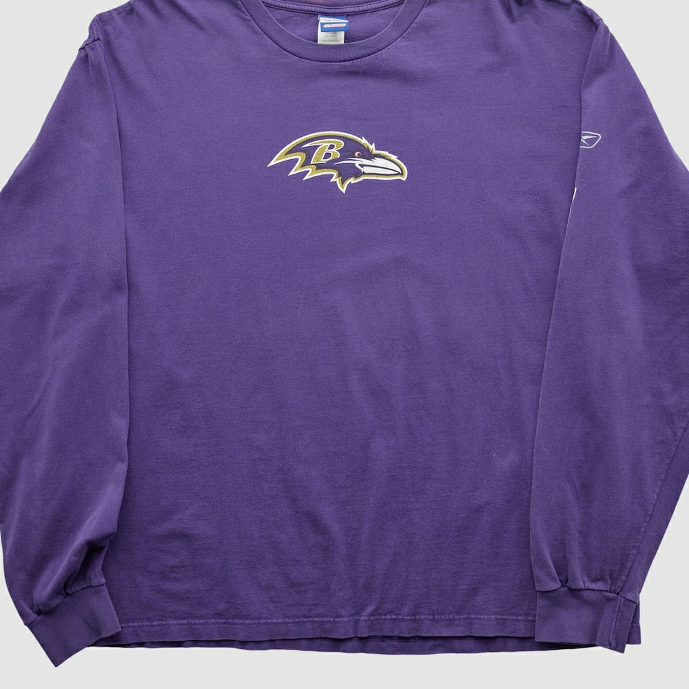 Baltimore Ravens Reebok 2000s Long Sleeve T-shirt Purple Vintage | Fanatics