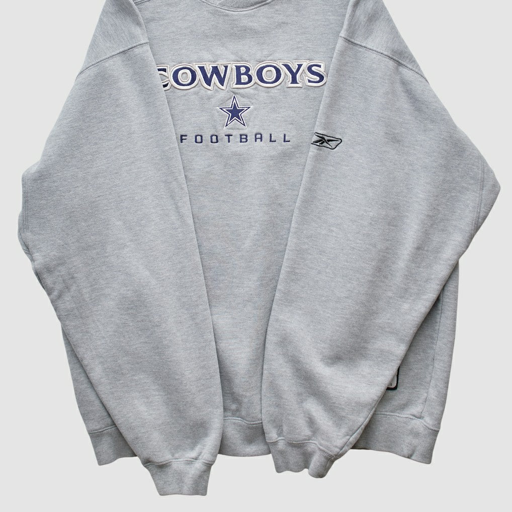Dallas Cowboys Reebok 2000s Pullover Sweatshirt Heather Gray Vintage | Fanatics