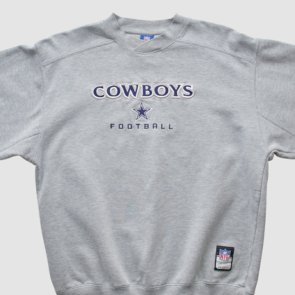 Dallas Cowboys Reebok 2000s Pullover Sweatshirt Heather Gray Vintage | Fanatics