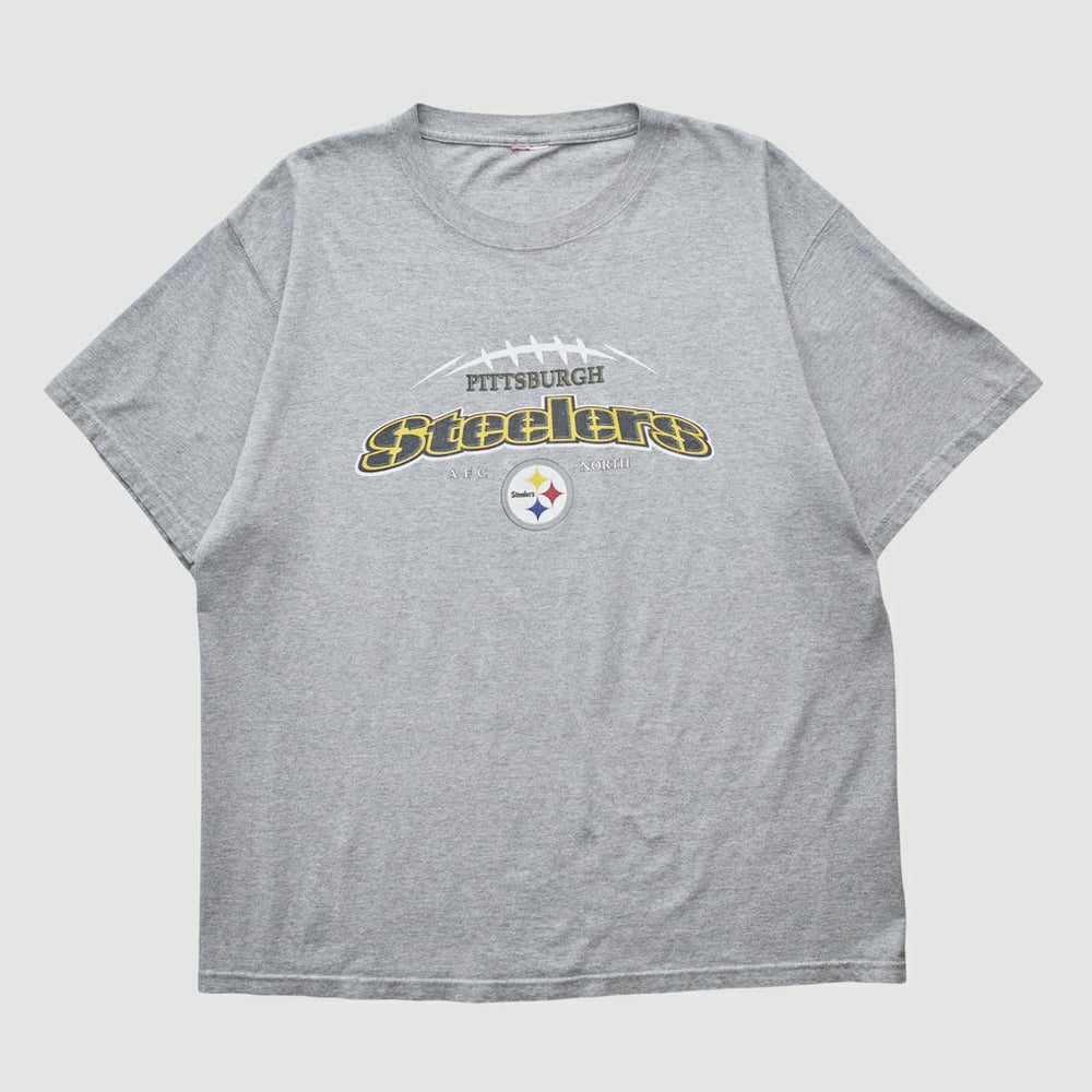 Pittsburgh Steelers 2000s T-shirt Heather Gray Vintage | Fanatics