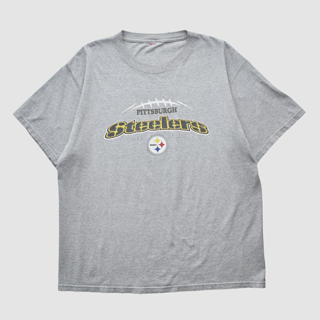 Pittsburgh Steelers 2000s T-shirt Heather Gray Vintage | Fanatics