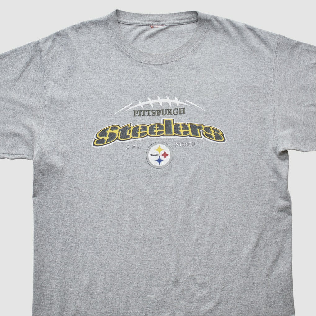Pittsburgh Steelers 2000s T-shirt Heather Gray Vintage | Fanatics