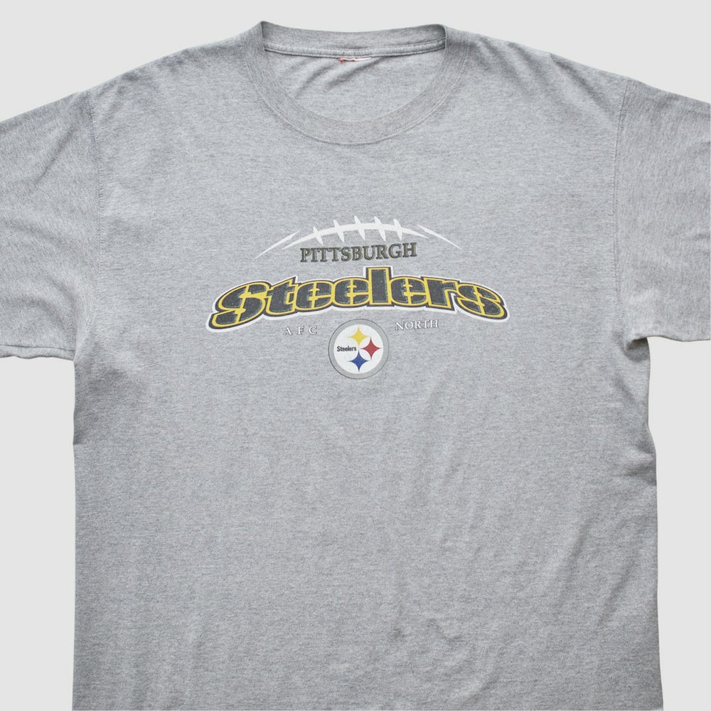 Pittsburgh Steelers 2000s T-shirt Heather Gray Vintage | Fanatics