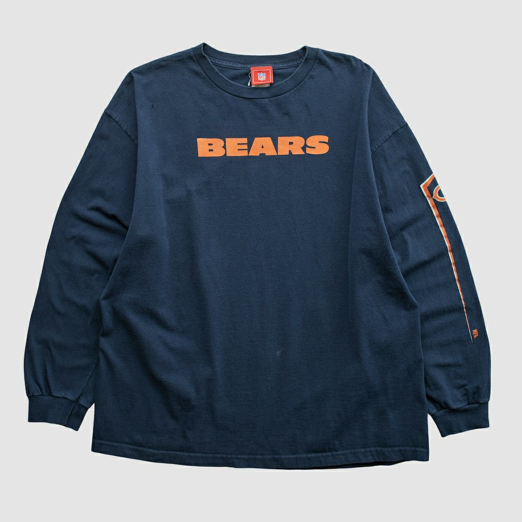 Chicago Bears NFL 2000s Long Sleeve T-shirt Navy Vintage | Fanatics