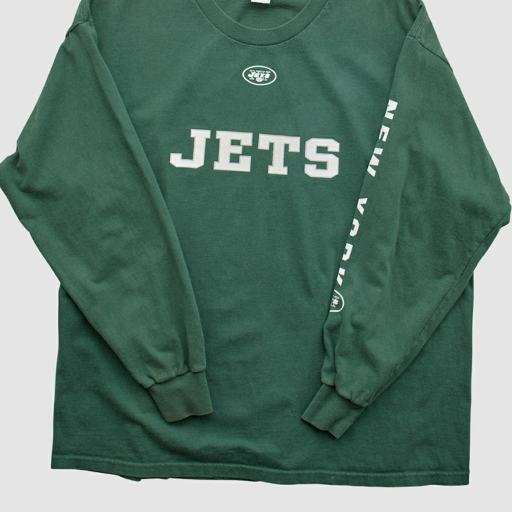New York Jets NFL 2000s Long Sleeve T-shirt Green Vintage | Fanatics