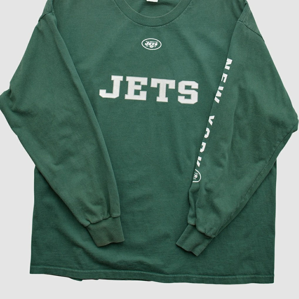 New York Jets NFL 2000s Long Sleeve T-shirt Green Vintage | Fanatics
