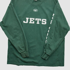 New York Jets NFL 2000s Long Sleeve T-shirt Green Vintage | Fanatics