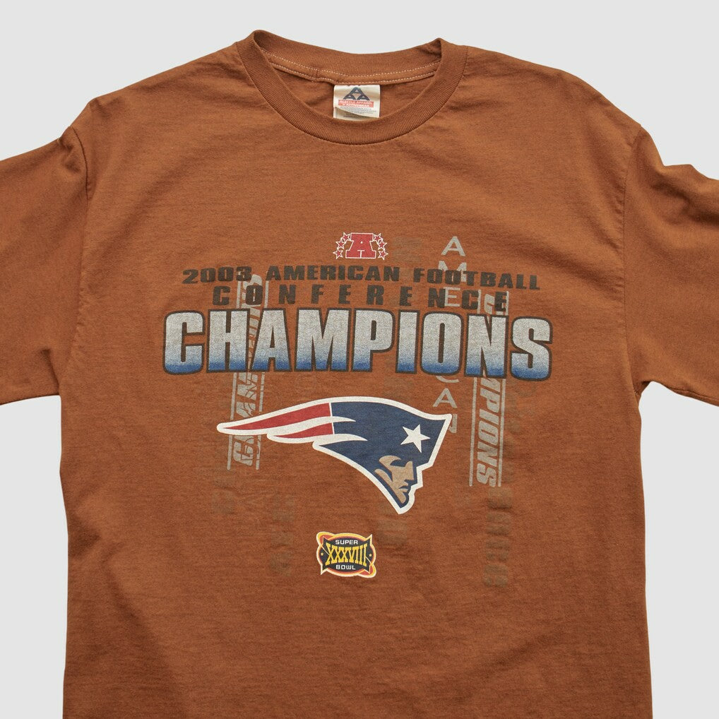 New England Patriots Alstyle 2003 Long Sleeve T-shirt Clay Vintage | Fanatics