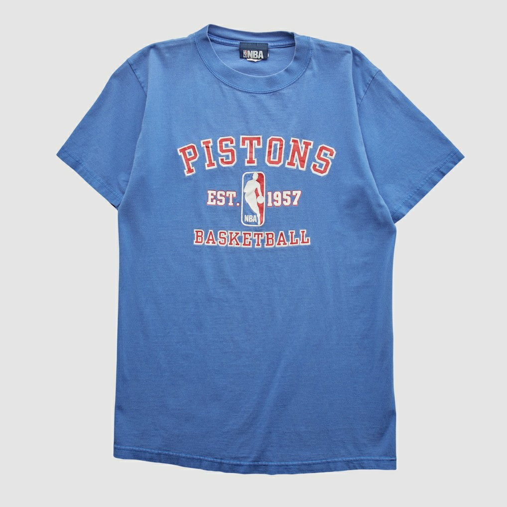 Detroit Pistons NBA 2000s T-shirt Blue Vintage - NBA